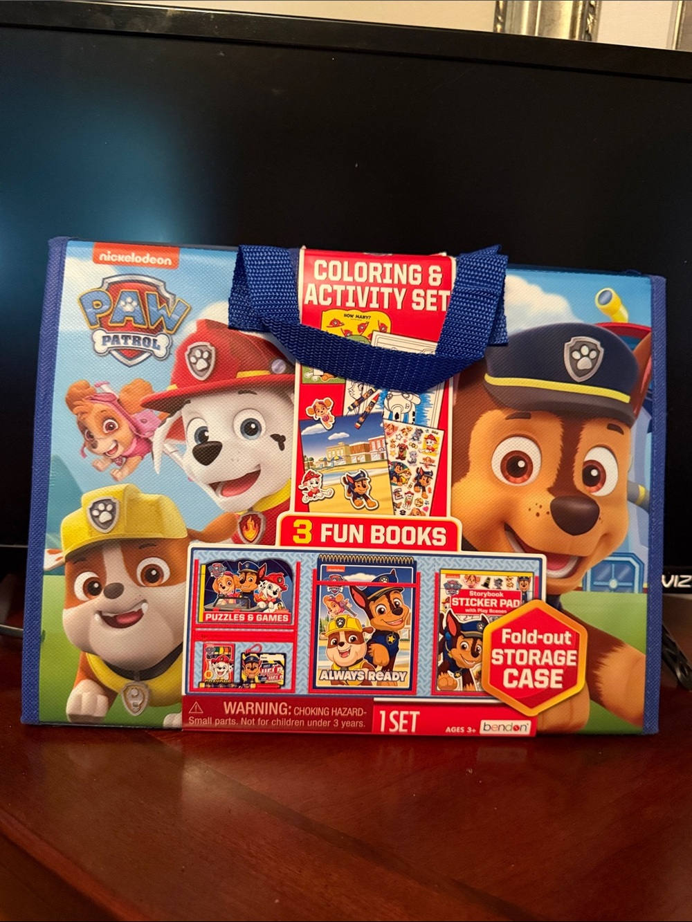 Paw Patrol Coloring & Activity Kit with Blue Carry Handle (new)